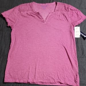 Architect Women's Short Sleeve Top Purple Size S NWT